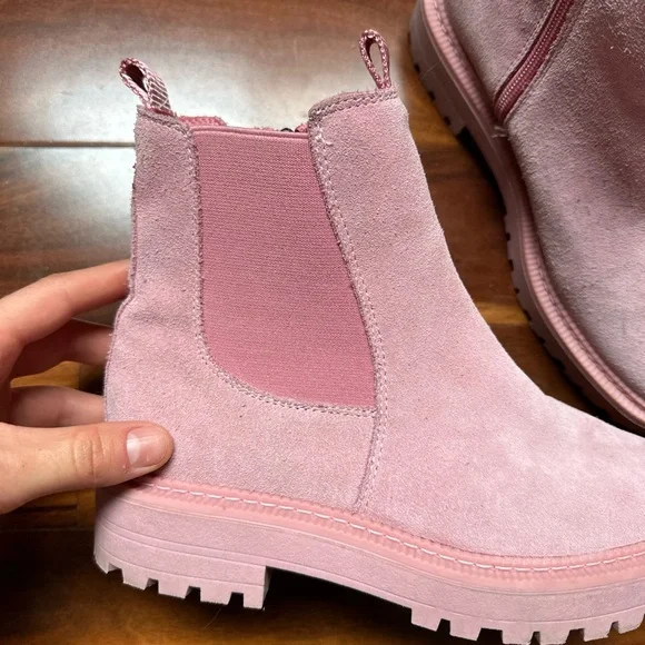 Sam Edelman Pink Laguna Chelsea Boots Suede - Picture 3 of 7